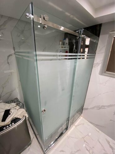 Cabine de douche sur mesure en verre ✅trempé 10mm💧 avec accessoires inox