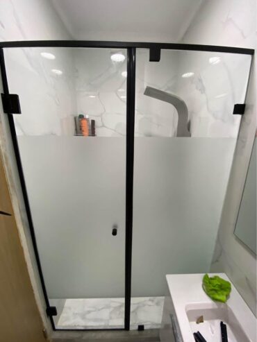 Cabine de douche sur mesure en verre ✅trempé 10mm💧 avec accessoires inox